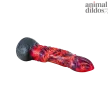 Curved Draconic Ribbed Pleasure Dildo