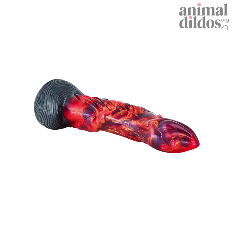 Curved Draconic Ribbed Pleasure Dildo