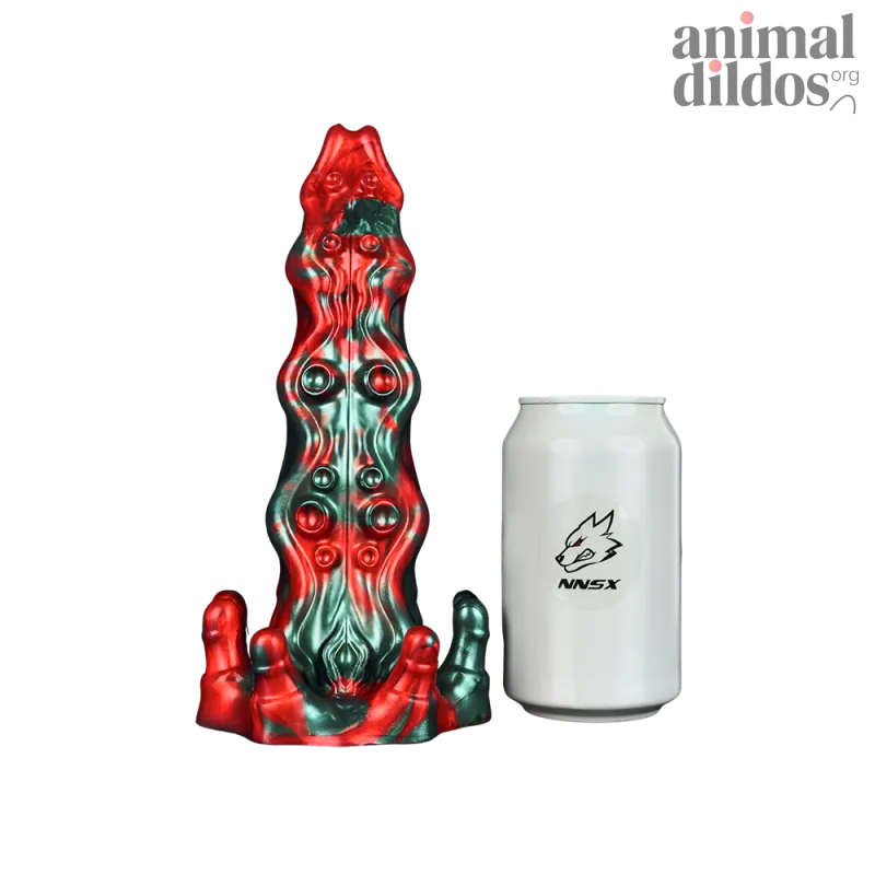 Cyril Hellfire Dildo, Red & Black