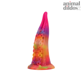 Luminous Rainbow Tentacle Dildo