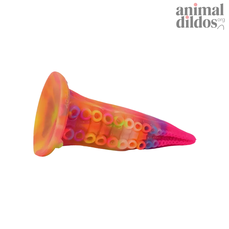 Luminous Rainbow Tentacle Dildo