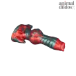 Premium Gerald Dildo, Hellfire Texture