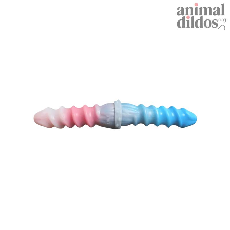 Silicone Spiral Pattern Macaron Dildo