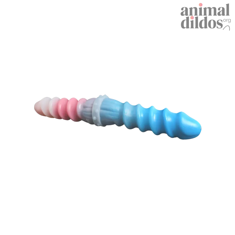 Silicone Spiral Pattern Macaron Dildo