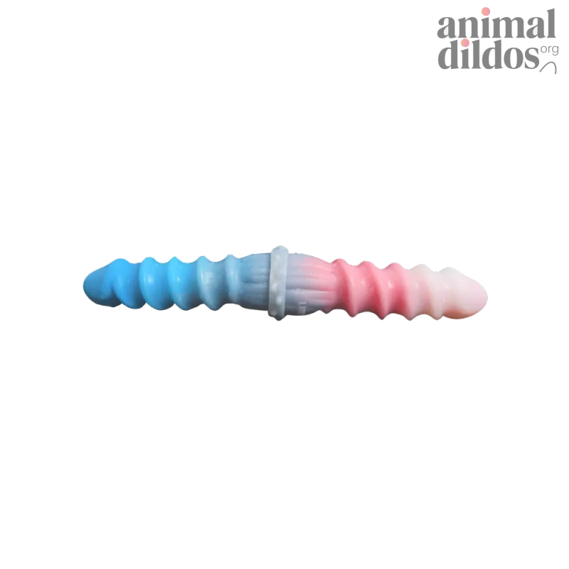 Silicone Spiral Pattern Macaron Dildo