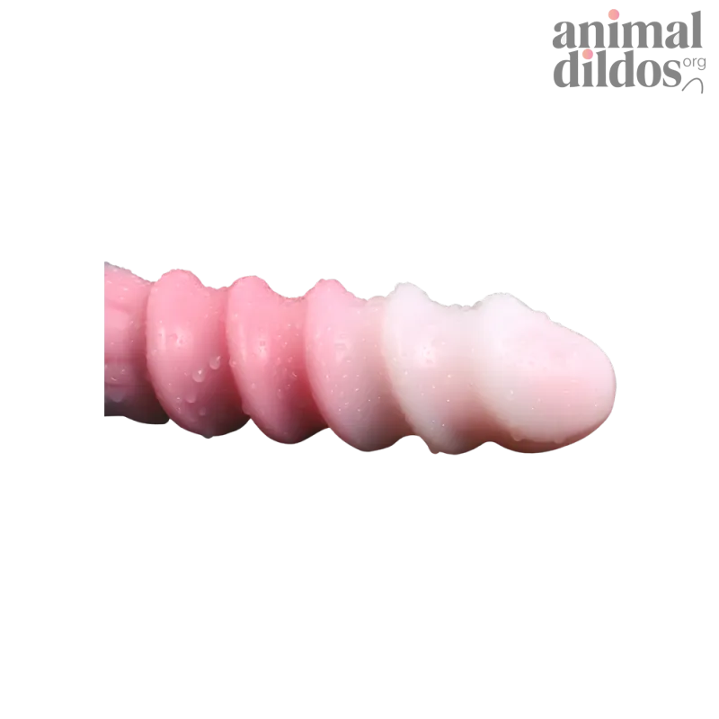 Silicone Spiral Pattern Macaron Dildo