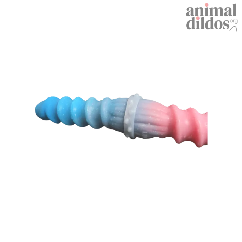 Silicone Spiral Pattern Macaron Dildo