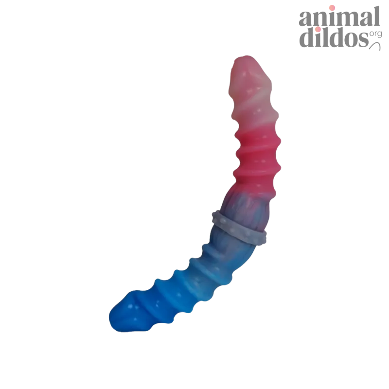 Silicone Spiral Pattern Macaron Dildo