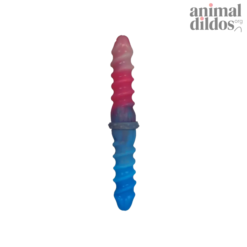 Silicone Spiral Pattern Macaron Dildo